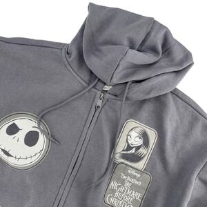 NWT Disney The Nightmare Before Christmas X-Small Multi Patch Full Zip Hoodie